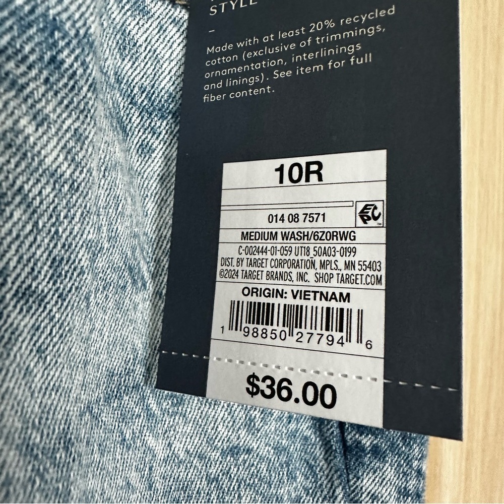 Universal Thread Patchwork Mid Rise Jeans Size 10 Regular - Picture 5 of 14